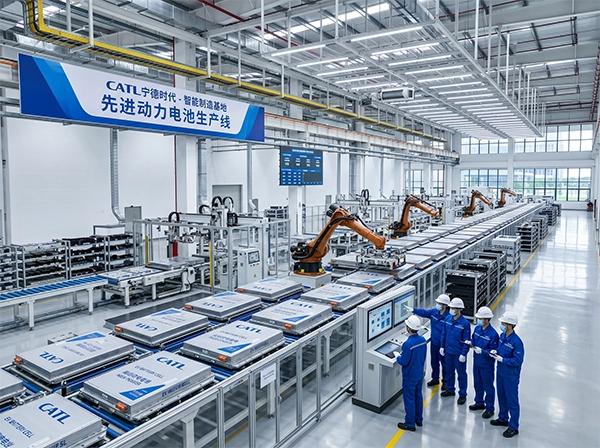 Automotive battery production line in China
