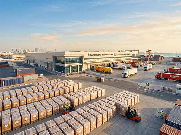 Logistics warehouse in the UAE for battery distribution