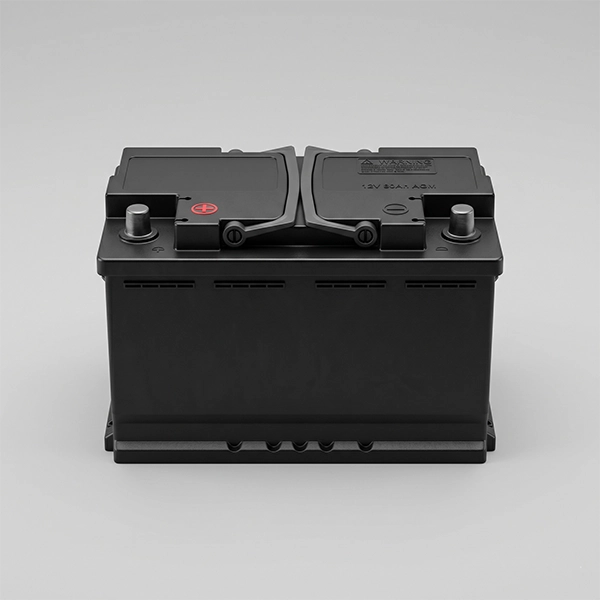 AGM absorbed glass mat automotive battery product shot